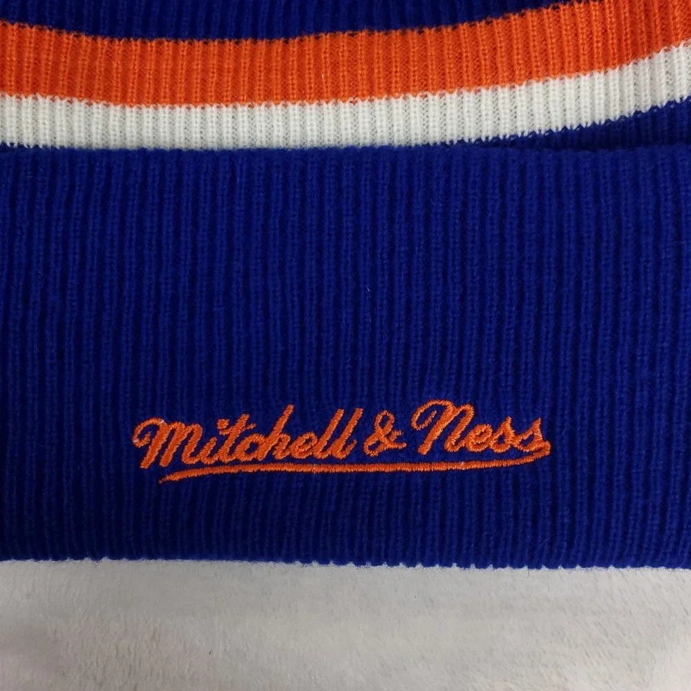 Cleveland Cavs Mitchell & Ness NBA Cuff Knit Beanie Hat Cap 3D Logo Blue New‎
